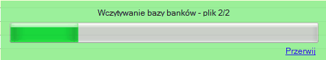 Wczytywanie bazy banków z internetu.