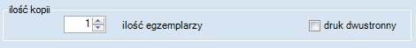 Ustalenie liczby kopii wydruku.