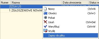 Przygotowanie paczki w Płatniku do importu.