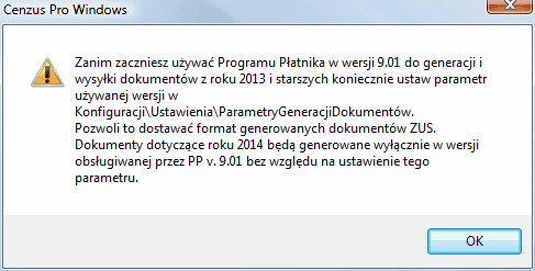 płatnik_parametry uzywanej wersji