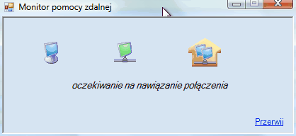 Okno oczekiwania na połączenie.