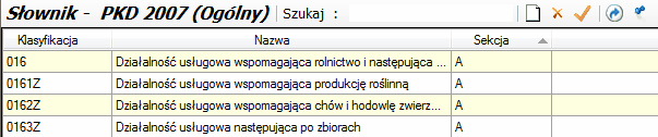 Słownik PKD 2007 Słownik PKD 2007