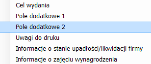 Słowniki pism kadrowych - grupa 6 dotycząca Zaświadczeń.