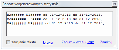 Statystyka czasu pracy_generacja zbiorowa list