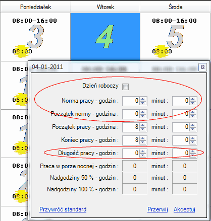 Korekta na statystyce - wtorek jako dzień wolny.