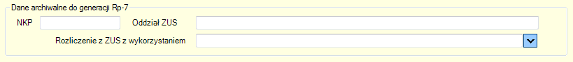 ZUS Rp7 - archiwalne dane firmowe 